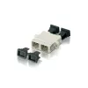 Equip SC Fiber Optic Adapter OM4, SC, Beige, Multi-mode, 25.5 mm, 27.8 mm, 9.35 mm