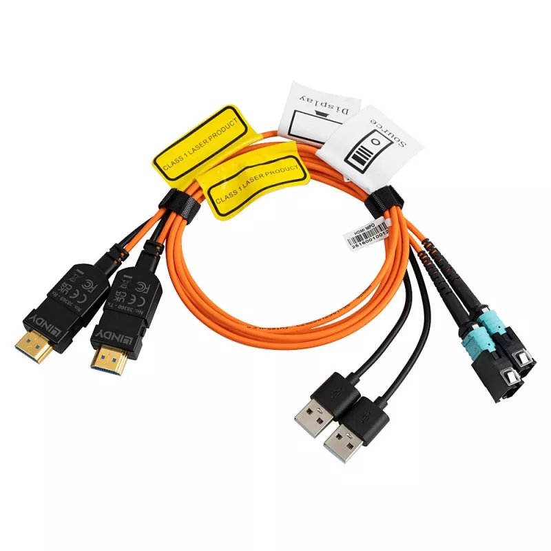Lindy 38360 InfiniBand/fibre optic cable 100 m MPO Multicolour