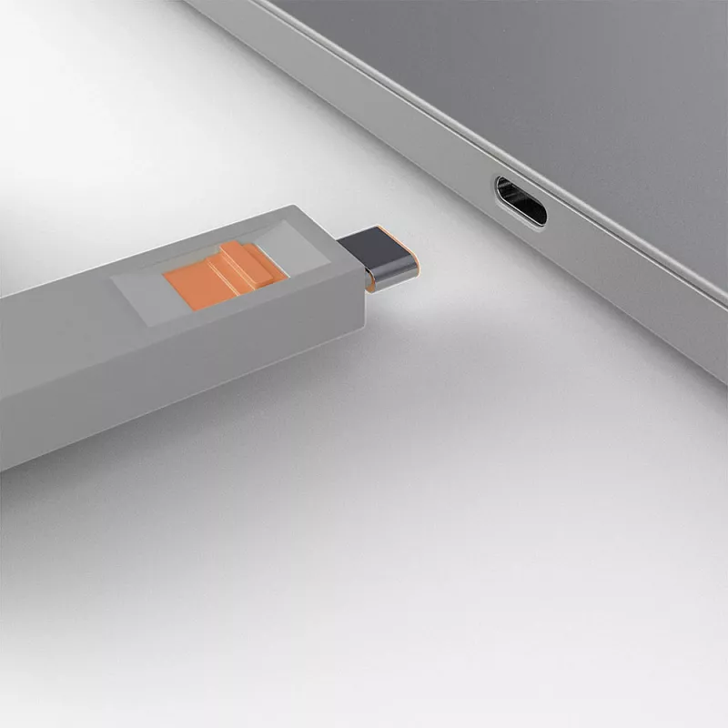 Port blocker key Lindy USB Type C Port Blocker Key Pack of 4 Blockers Orange
