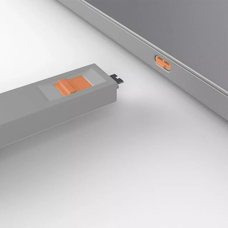 Port blocker key Lindy USB Type C Port Blocker Key Pack of 4 Blockers Orange