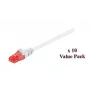 Microconnect V-UTP610WVP networking cable White 10 m Cat6 U/UTP (UTP)