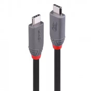 USB 4 Cable Lindy 2m 240W Type C 40 Gbit/s, USB4 Gen 3x2, black
