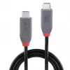 USB 4 Cable Lindy 2m 240W Type C 40 Gbit/s, USB4 Gen 3x2, black