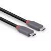 USB 4 Cable Lindy 2m 240W Type C 40 Gbit/s, USB4 Gen 3x2, black