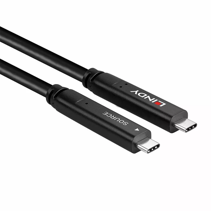 Lindy 8m USB 3.2 Gen 1 and DP 1.4 Type C Hybrid Cable