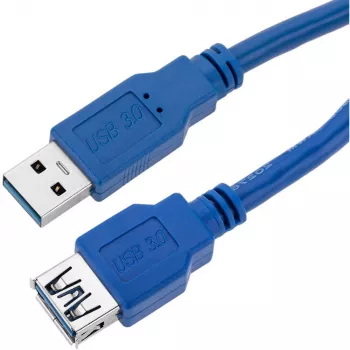 Techly USB 3.0 Extension Cable A Male / A Female 0.5m blue ICOC U3-AA-005-EX