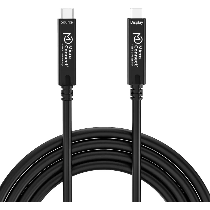 USB-C cable MicroConnect MC-USB3.2CC10-8K-OP 10 m, supports up to 8K