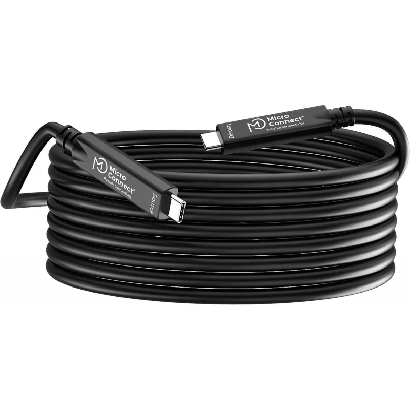 USB-C cable MicroConnect MC-USB3.2CC10-8K-OP 10 m, supports up to 8K