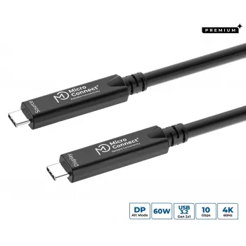 USB-C cable MicroConnect MC-USB3.2CC15-8K-OP, 15 m, USB-C to USB-C, 8K support
