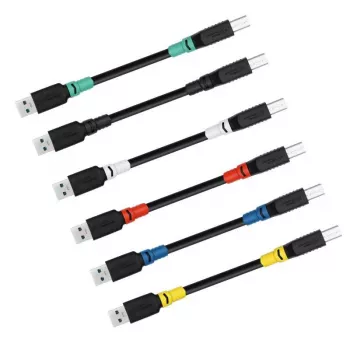 USB A‑to‑B cable MicroConnect ColorFlex USB 3.2 Gen 1 (USB 3.0) 1 m, LSZH