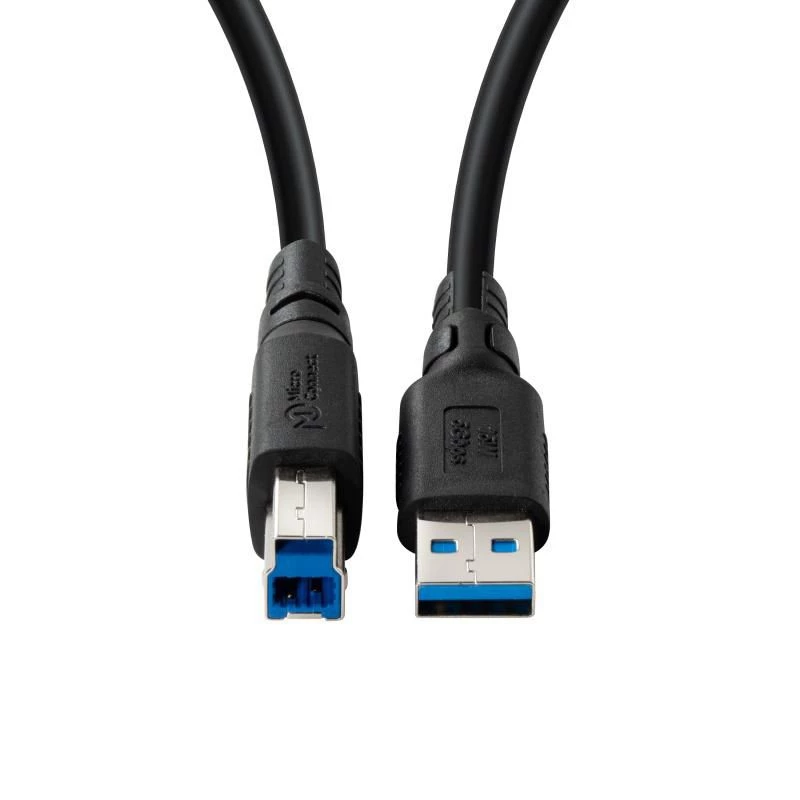 USB A‑B data cable MicroConnect USB3.0AB2B‑LSZH 2 m, USB 3.2 Gen 1 (Micro-B/B), low smoke zero halogen