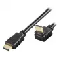 Techly 5m High Speed HDMI Cable with Ethernet A/A M/M Angled Black ICOC HDMI-LE-050