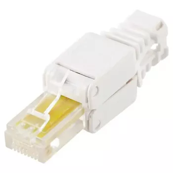 Wire connector LOGON TWP8P8TP RJ-45 Cat5e, transparent/white/yellow, pack of 10