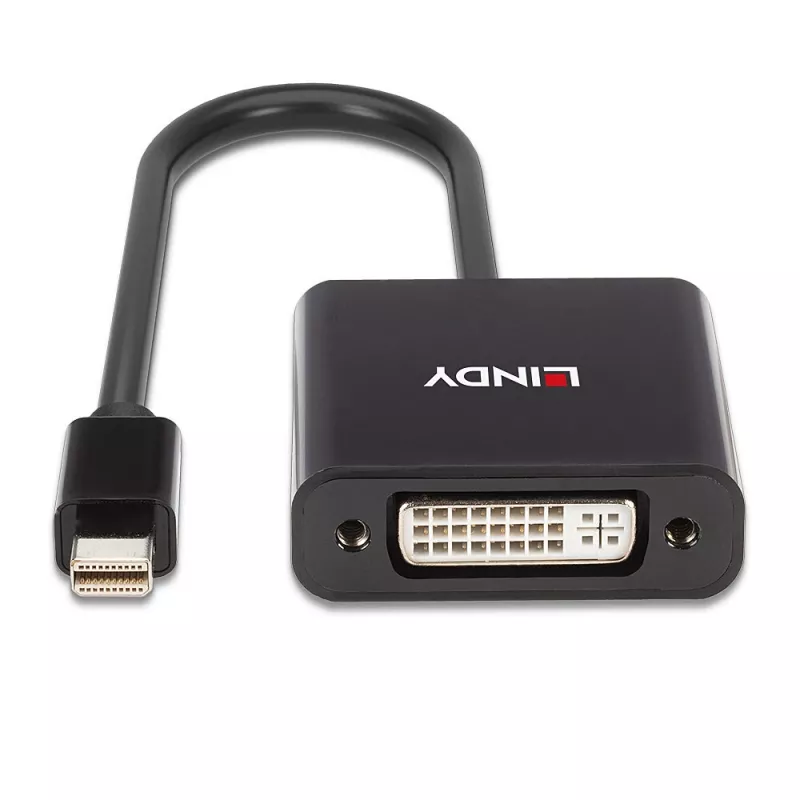 Lindy Mini DisplayPort to DVI Active Converter 0.16m Black