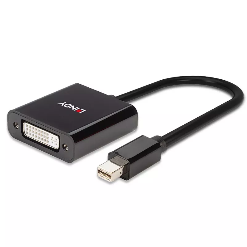 Lindy Mini DisplayPort to DVI Active Converter 0.16m Black
