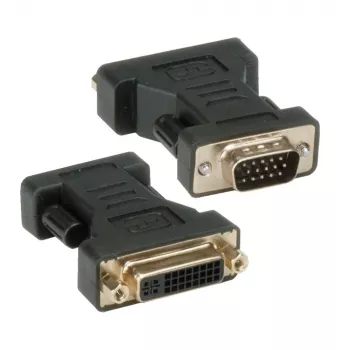 Techly DVI to analog VGA F / M Adapter IADAP DVI-9100, VGA, DVI-I, Black