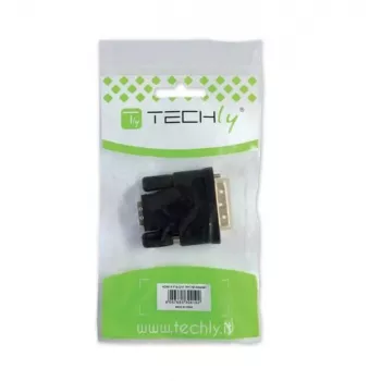Techly DVI to analog VGA F / M Adapter IADAP DVI-9100, VGA, DVI-I, Black