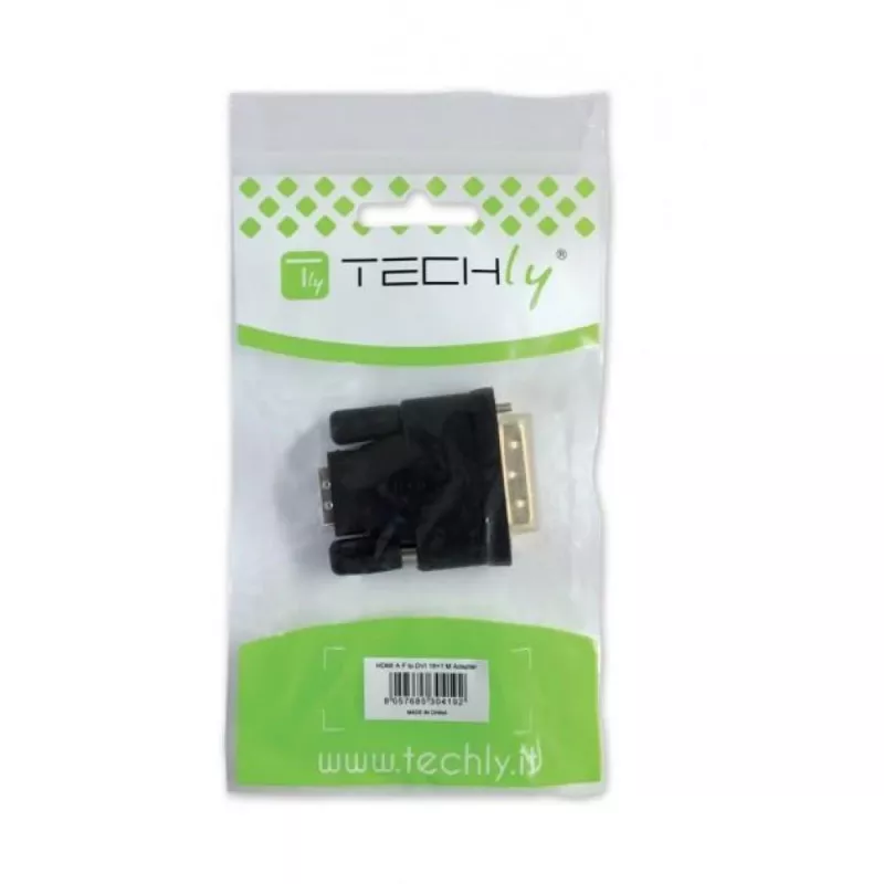 Techly DVI to analog VGA F / M Adapter IADAP DVI-9100, VGA, DVI-I, Black