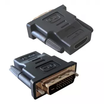 Cable gender changer DVI-D Black Techly IADAP-DVI-HDMI-F