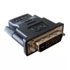 Cable gender changer DVI-D Black Techly IADAP-DVI-HDMI-F