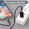 USB Gender Changer Techly IADAP USB3-AFT USB A to USB C Black