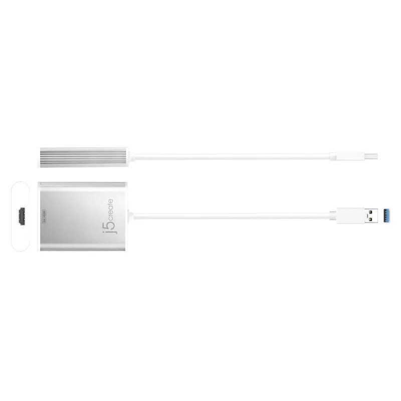j5create JUA354 USB 3.0 to 4K HDMI Display Adapter Silver