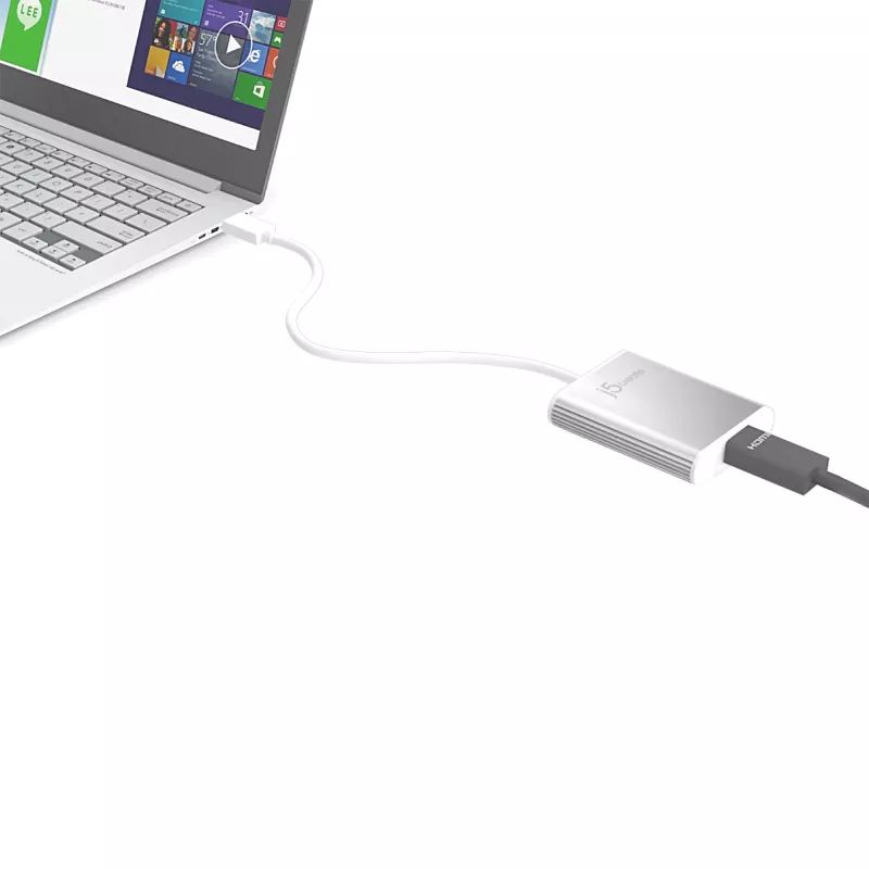 j5create JUA354 USB 3.0 to 4K HDMI Display Adapter Silver