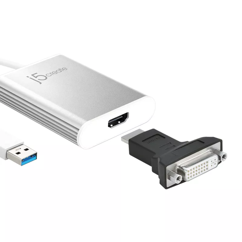 j5create JUA354 USB 3.0 to 4K HDMI Display Adapter Silver