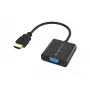 Conceptronic ABBY20B HDMI to VGA Adapter, 0.25 m, HDMI Type A (Standard), VGA (D-Sub), Male, Female, Straight