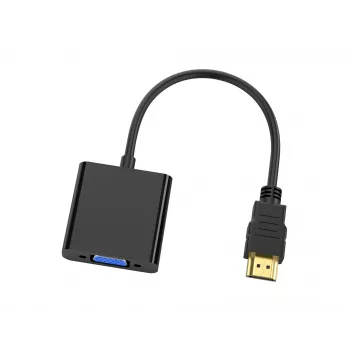 Conceptronic ABBY20B HDMI to VGA Adapter, 0.25 m, HDMI Type A (Standard), VGA (D-Sub), Male, Female, Straight