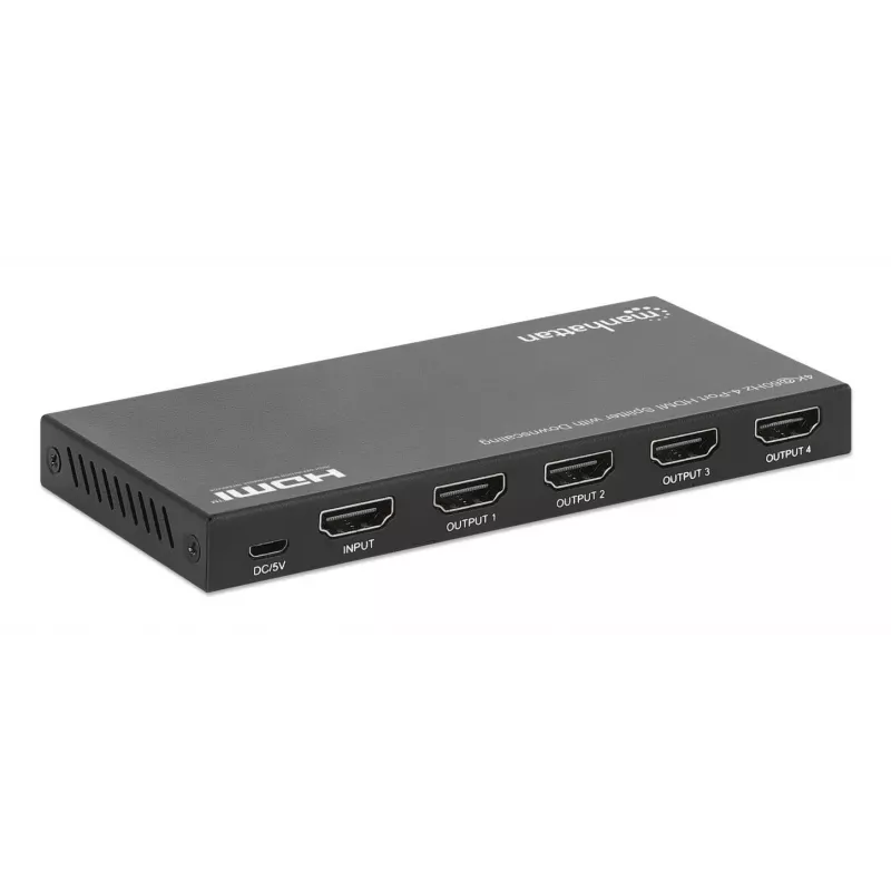 HDMI Splitter Manhattan 4-Port 4K@60Hz Downscaling