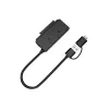 Conceptronic ABBY21B USB 3.0 SATA Adapter with Power Adapter, 2.5 inch/3.5 inch SATA HDD/SSD, 2-in-1 USB C/A Cable