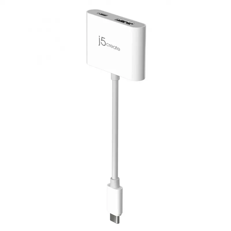j5create JCA152 USB-C® to 4K HDMI™ Adapter with Power Delivery, Black