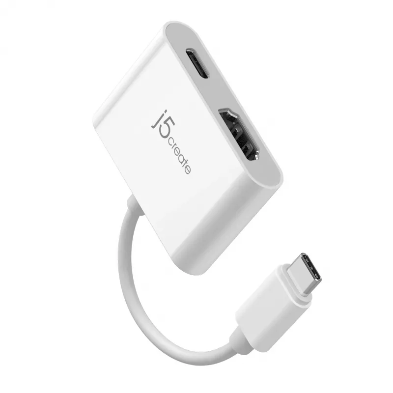 j5create JCA152 USB-C® to 4K HDMI™ Adapter with Power Delivery, Black