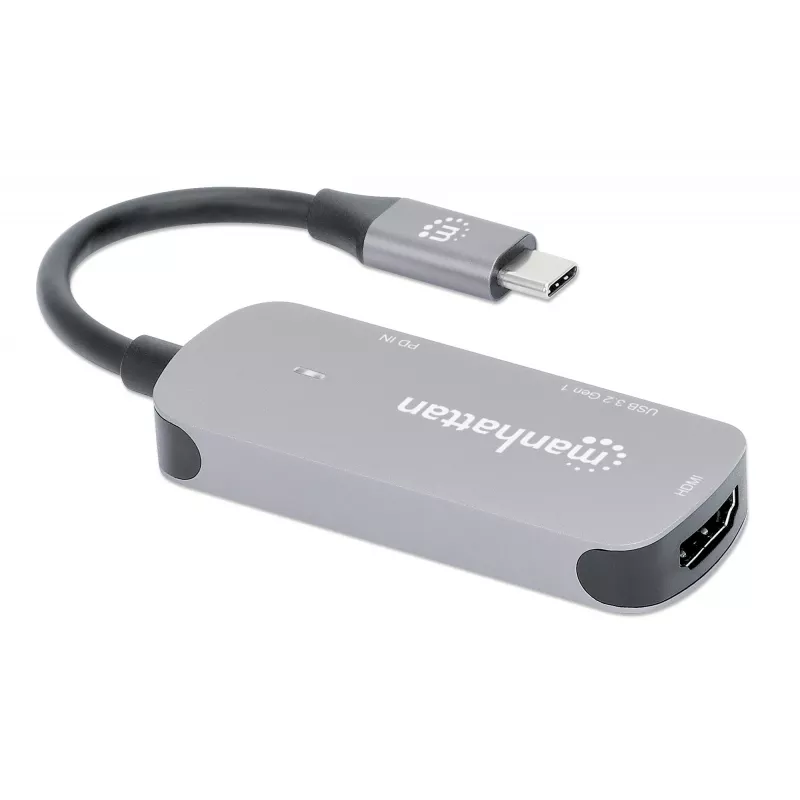 Manhattan USB-C Dock/Hub HDMI USB-A USB-C 100W Power Delivery 4K 60Hz
