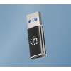 Manhattan USB-C to USB-A Adapter, Female to Male, 10 Gbps (USB 3.2 Gen2 aka USB 3.1), SuperSpeed+ USB, Black, Lifetime Warranty