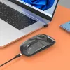 Wireless Mouse Manhattan Transparent Rechargeable USB