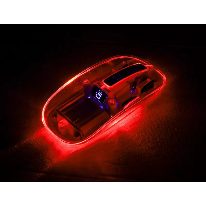Wireless Mouse Manhattan Transparent Rechargeable USB