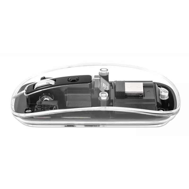Wireless Mouse Manhattan Transparent Rechargeable USB