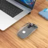 Wireless Mouse Manhattan Transparent Rechargeable USB