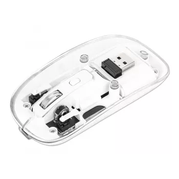 Mouse Manhattan Transparent Rechargeable Wireless USB