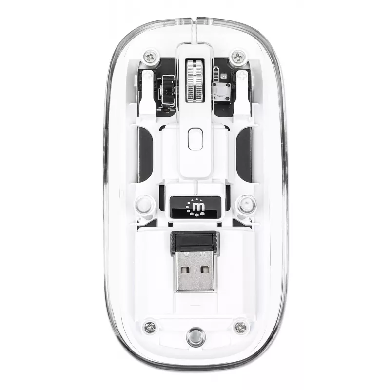 Mouse Manhattan Transparent Rechargeable Wireless USB