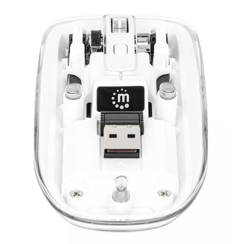 Mouse Manhattan Transparent Rechargeable Wireless USB