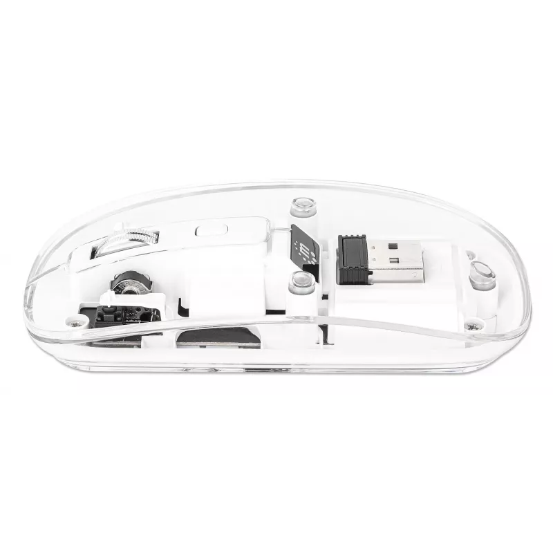 Mouse Manhattan Transparent Rechargeable Wireless USB