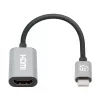 Manhattan USB-C to HDMI Cable, 4K@60Hz, 5 Gbps (USB 3.2 Gen1 aka USB 3.0), 11cm, Male to Male, Black/Silver, Three Year Warranty