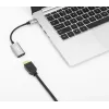 Manhattan USB-C to HDMI Cable, 4K@60Hz, 5 Gbps (USB 3.2 Gen1 aka USB 3.0), 11cm, Male to Male, Black/Silver, Three Year Warranty