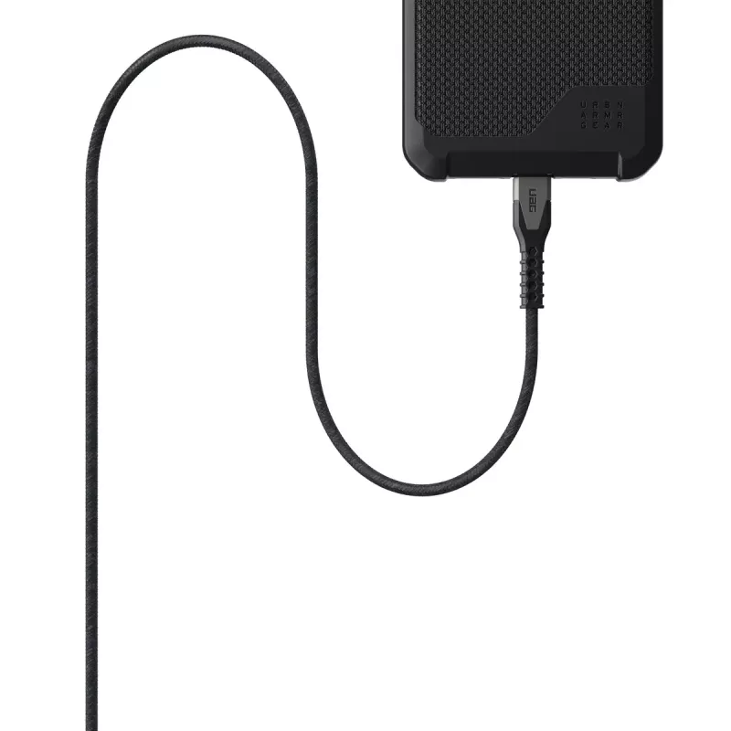 USB-C to USB-C Power Cable EATON Urban Armor Gear Kevlar Core 1.5 m, USB 2.0, black/grey