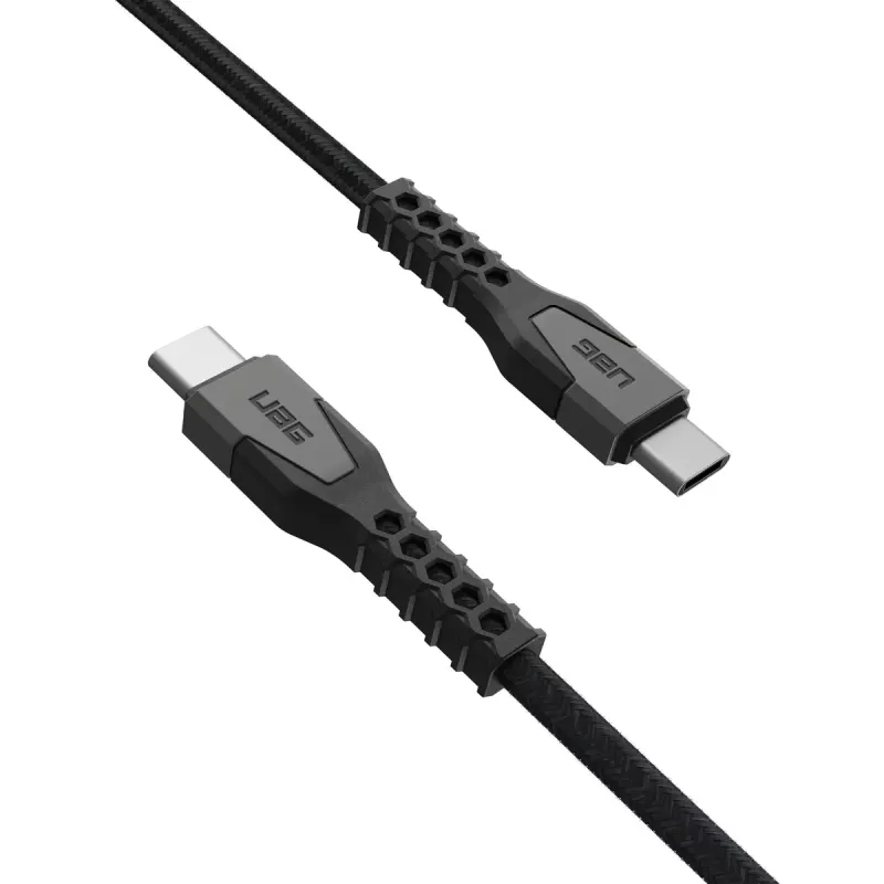 USB-C to USB-C Power Cable EATON Urban Armor Gear Kevlar Core 1.5 m, USB 2.0, black/grey