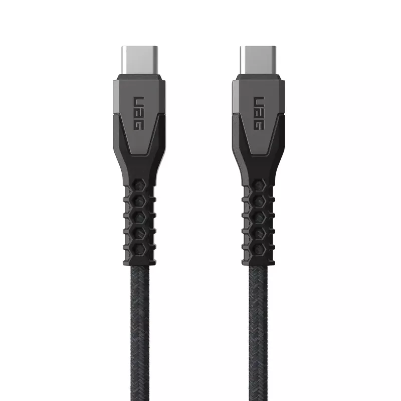 USB-C to USB-C Power Cable EATON Urban Armor Gear Kevlar Core 1.5 m, USB 2.0, black/grey
