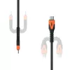 USB-C to USB-C Power Cable Eaton 1.5 m — Kevlar Core, USB 2.0, Black/Orange